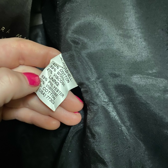 Zara Man Black Gingham Checker Pattern Cotton Wool Blend blazer suit jacket - Picture 8 of 15